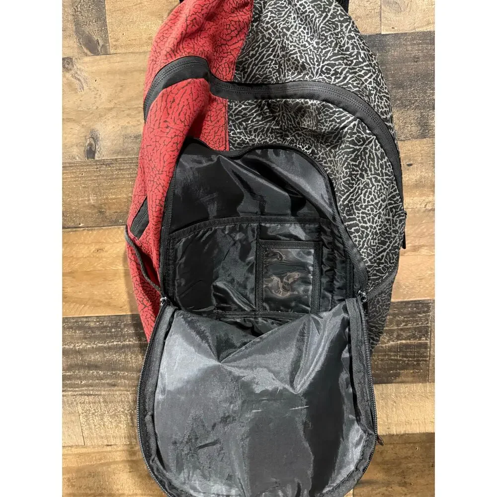 Nike Air Jordan Backpack- Red/Black Elephant Design